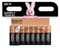 Batteri AA Simply 16-pack Duracell
